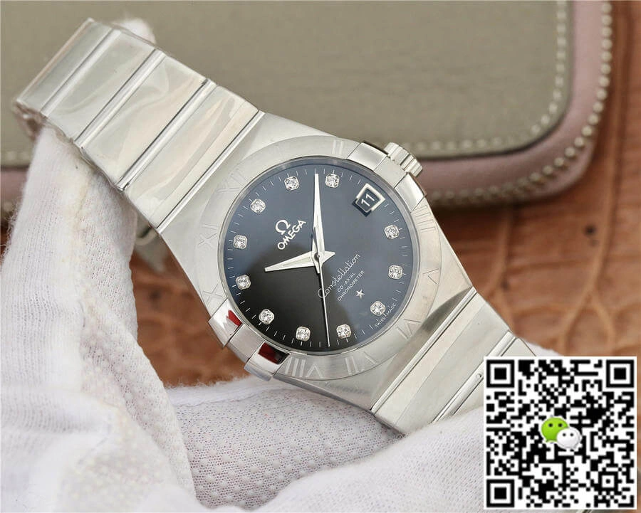 Omega Constellation 123.10.38.21.51.001 VS Factory 1:1 Best Edition Replica Watch Diamond-set Dial